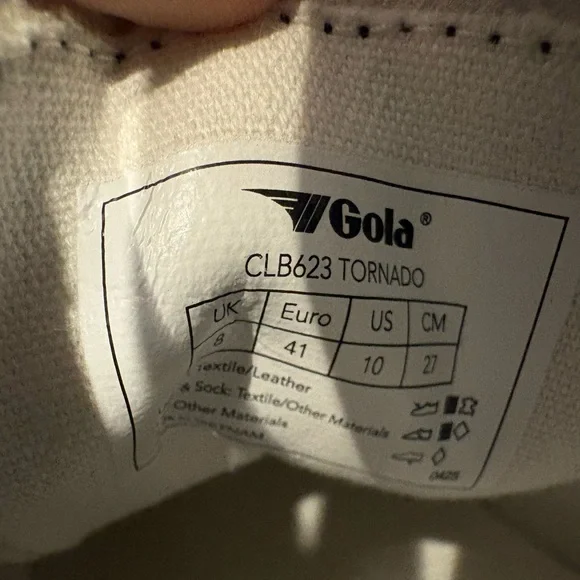 RARE! Like New! Gola Tornado Sneakers size 10 US - Picture 6 of 8